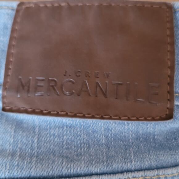 J. Crew Mercantile Straight Leg Jeans Men 36 X 30 Blue Light Wash Normcore - Picture 6 of 14